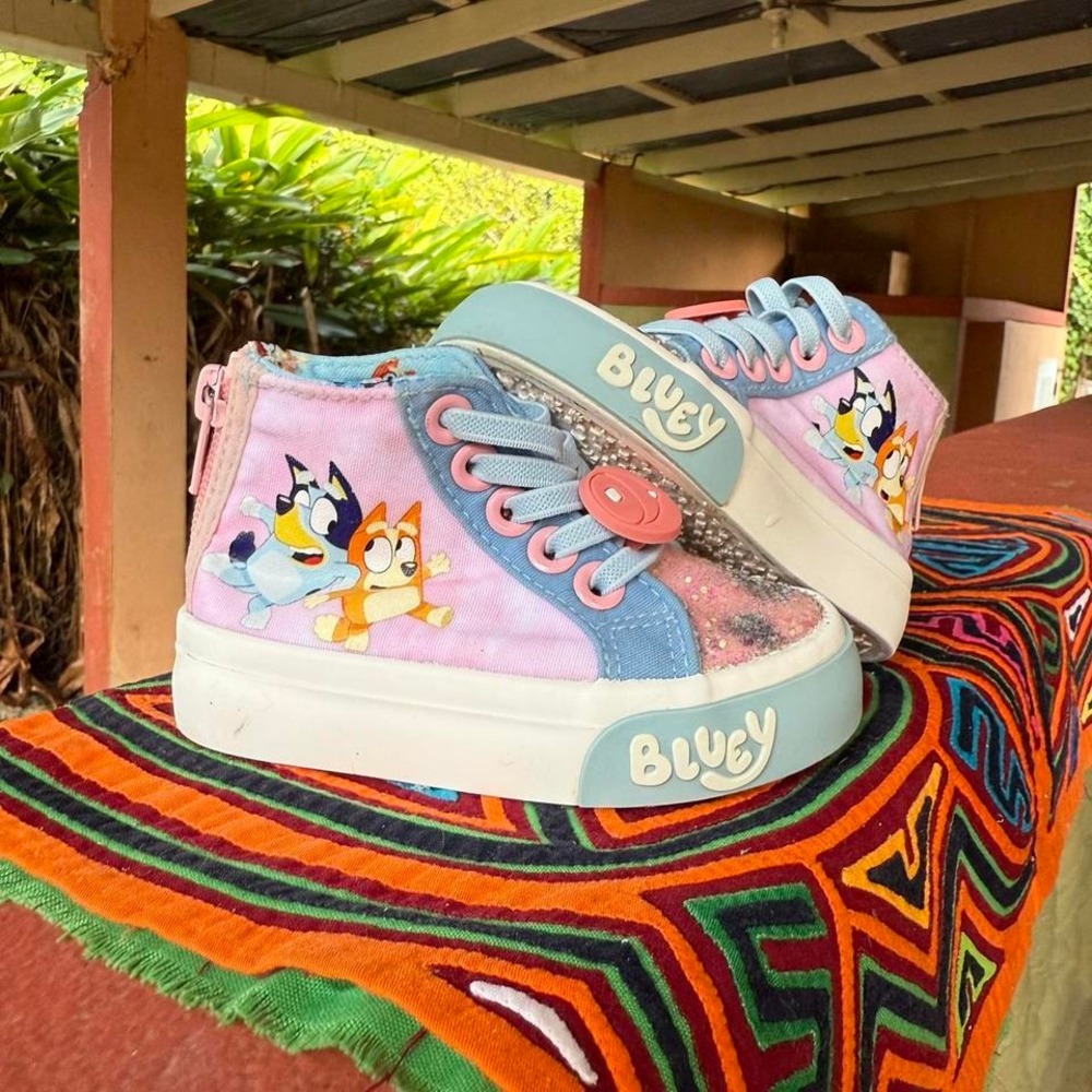 3 FOR $15 DEAL / Bluey & Bingo High-Top Sneakers Baby Girl‎ Size US 5 - PVBUNDLE